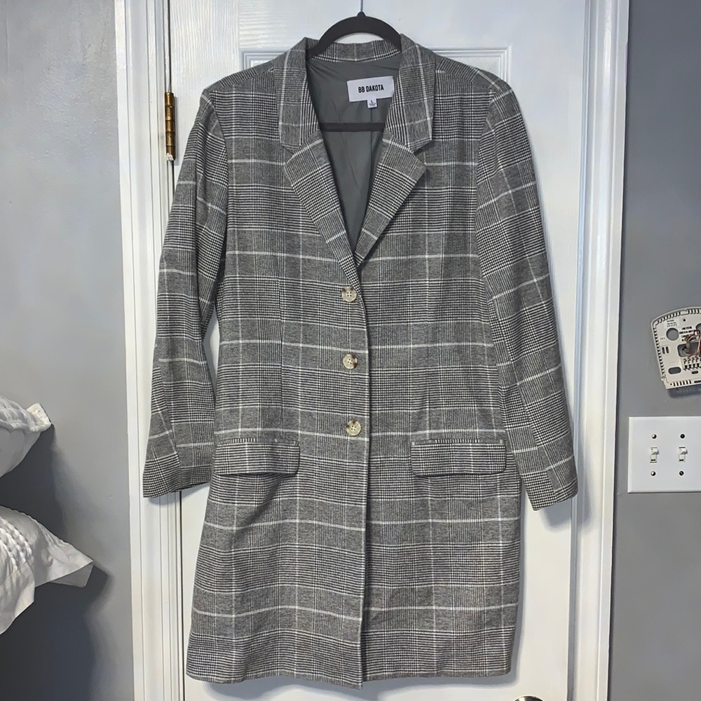 plaid blazer